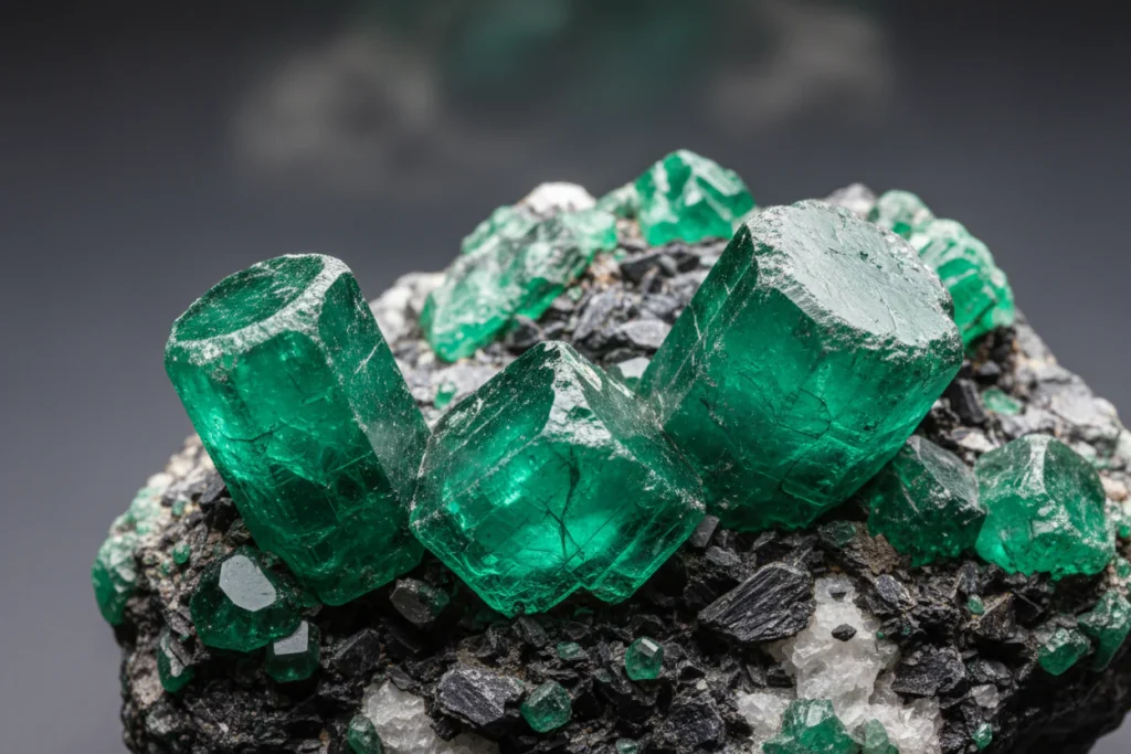 High quality Swat emerald gemstone with deep green color from Pakistan